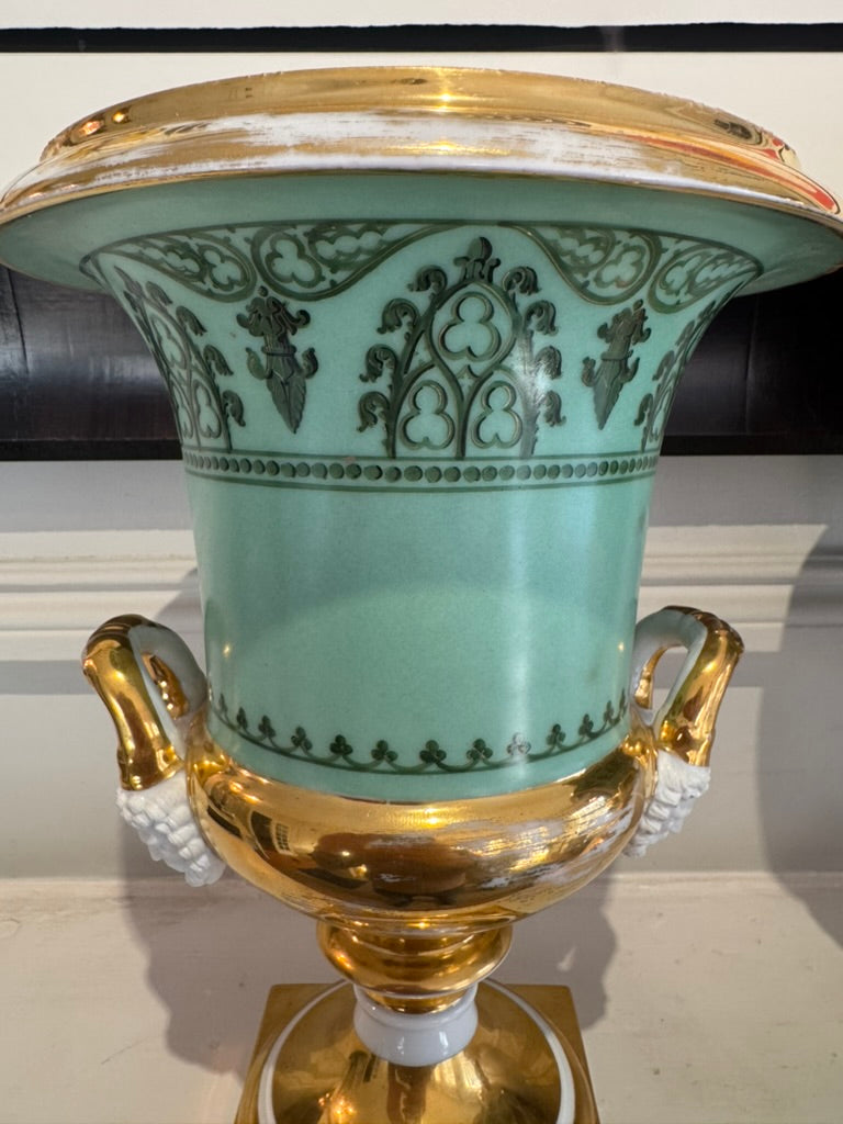 Large Pair of Old Paris Campana Urns